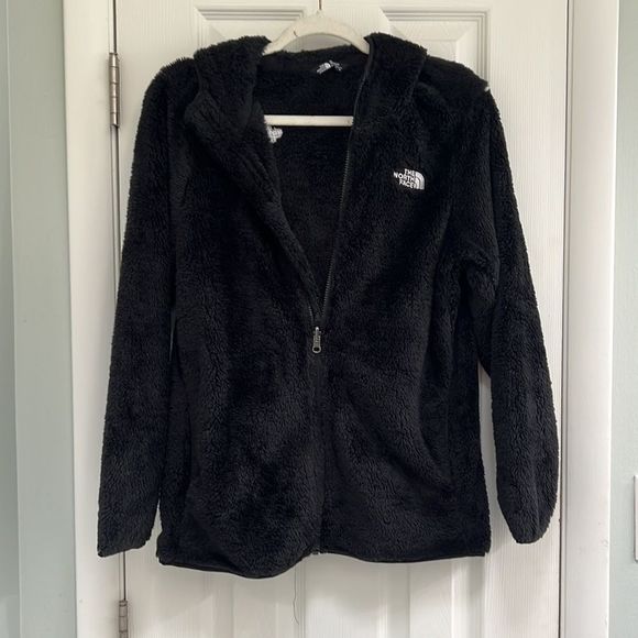Black fuzzy The North Face zip up hooded jacket size XL brand new - Picture 7 of 9